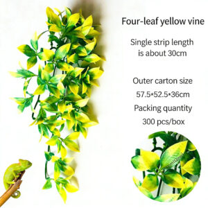 Baiyi Yellow Vine Artificial Leaves Wall Hanging