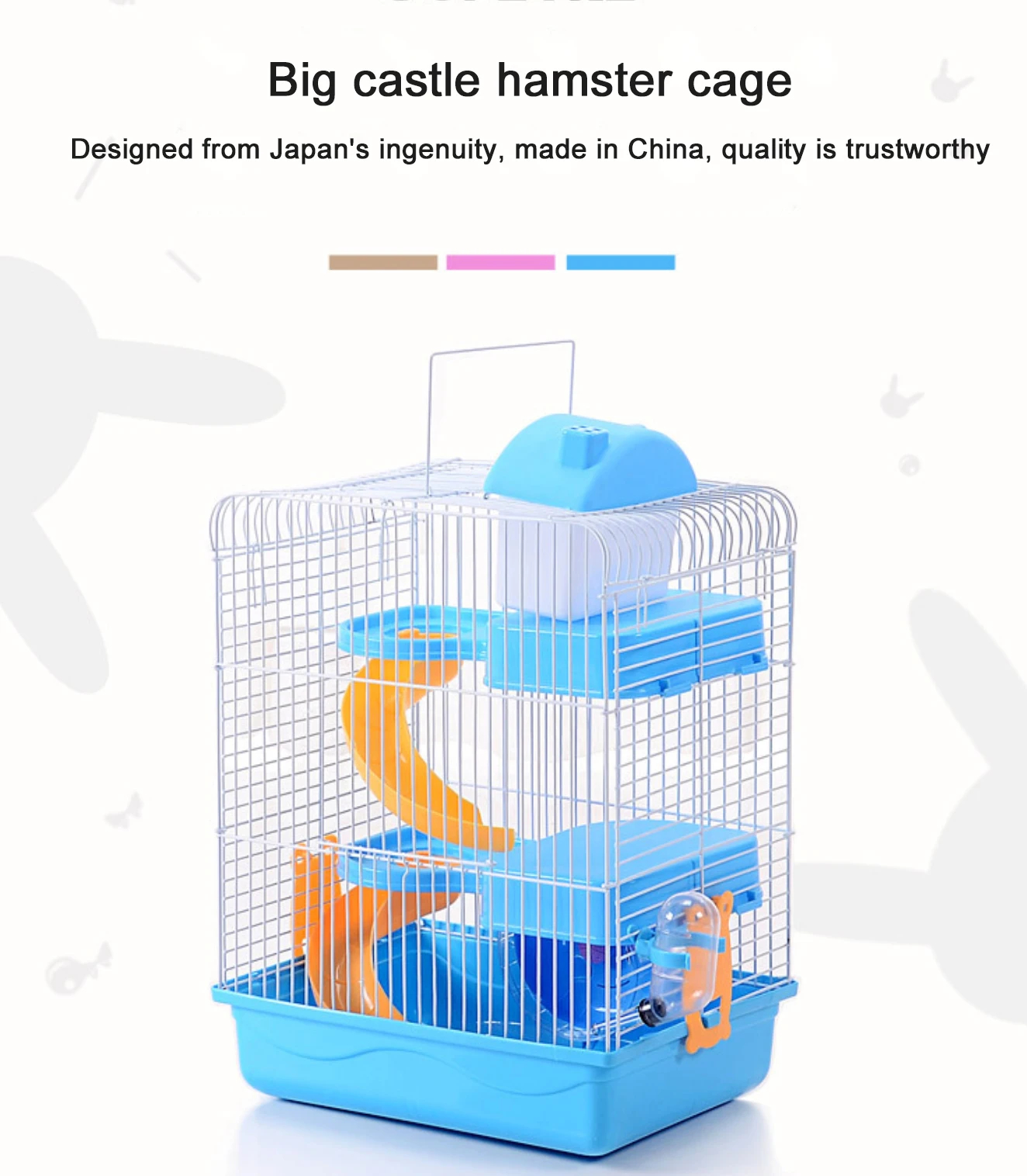 Luxury 3-layers Cage Hamster Play House - Image 8