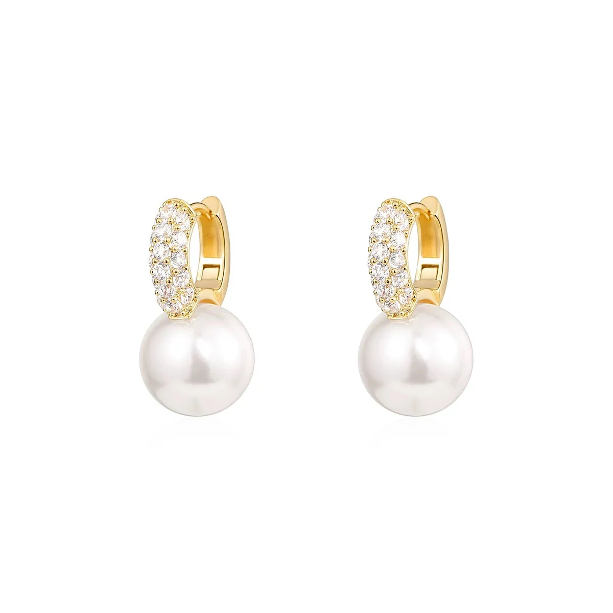 CeeLysess Crystal White Pearl Earrings - Image 9